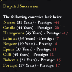 Disputed Succession tab as tip 5 in Top 5 Tips and Tricks for Beginners in Europa Universalis 