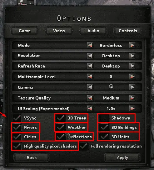 Graphic Menu HOI4 Peformance