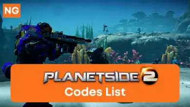 PlanetSide 2 Codes List