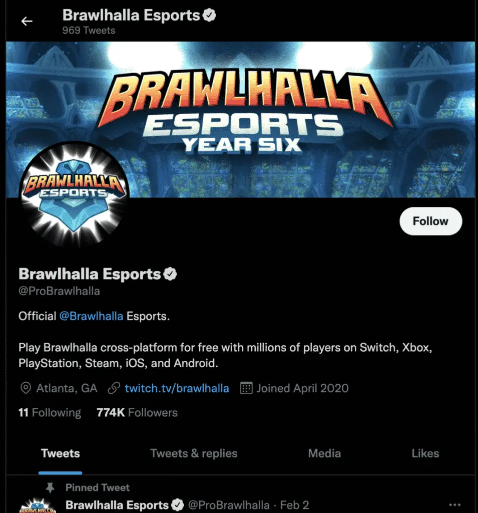 Brawlhalla Official Twitter Page for How to Get the Free Sword in Brawlhalla