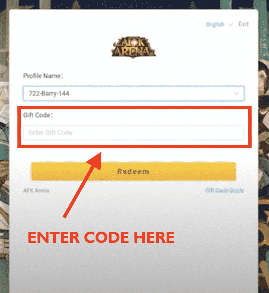 AFK Arena Where to Redeem Code