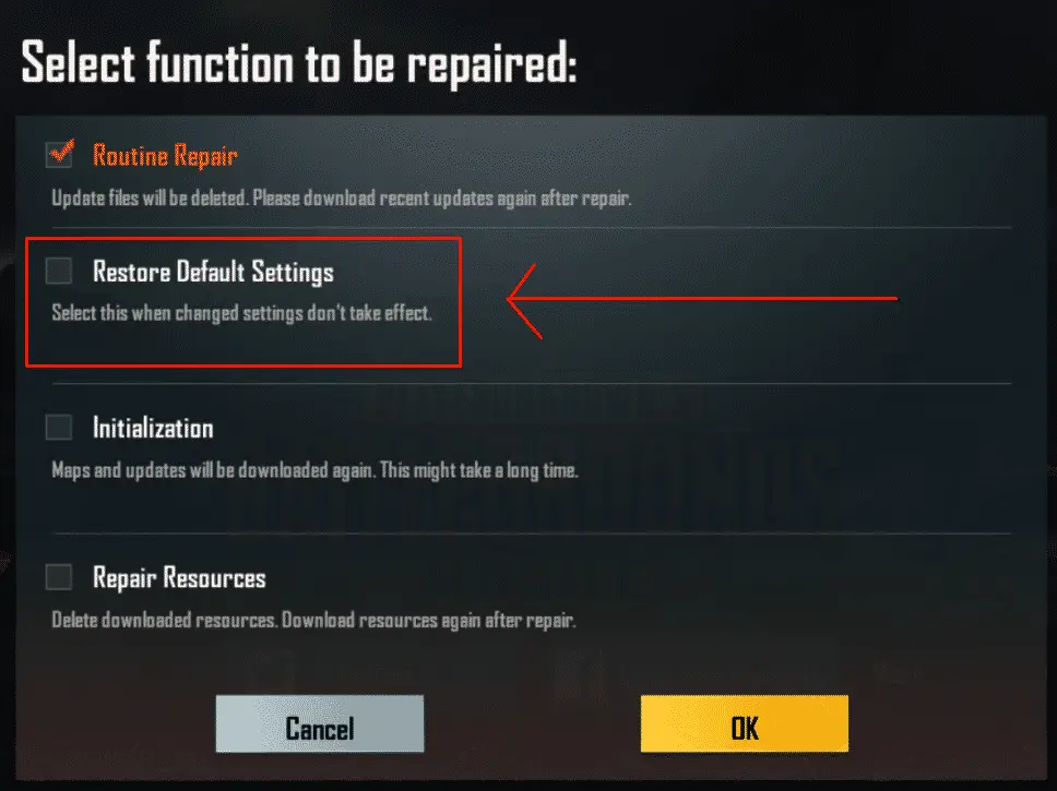How To Reset Settings to Default in PUBG Mobile