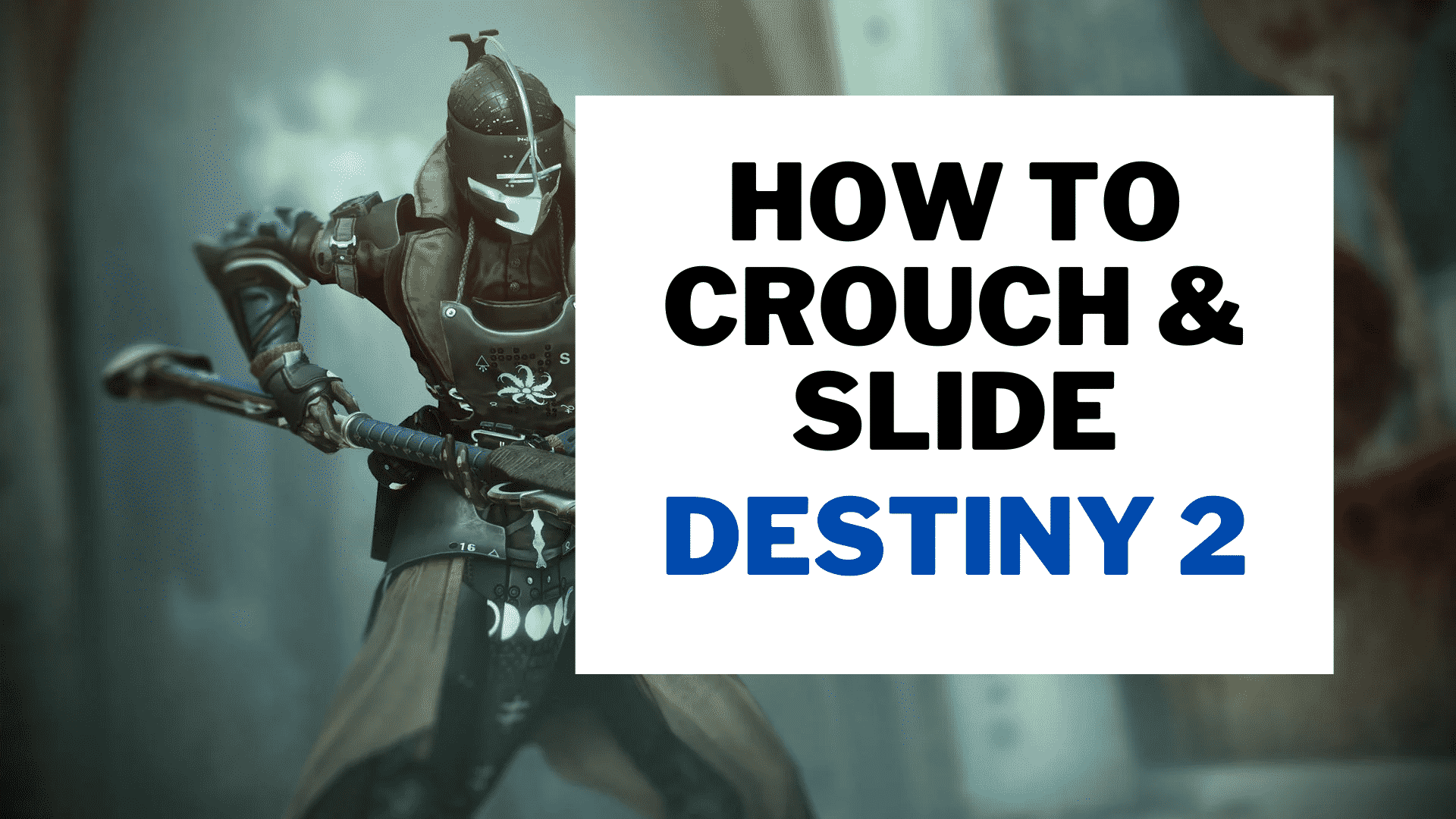 How to crouch in Destiny 2 How to slide in Destiny 2