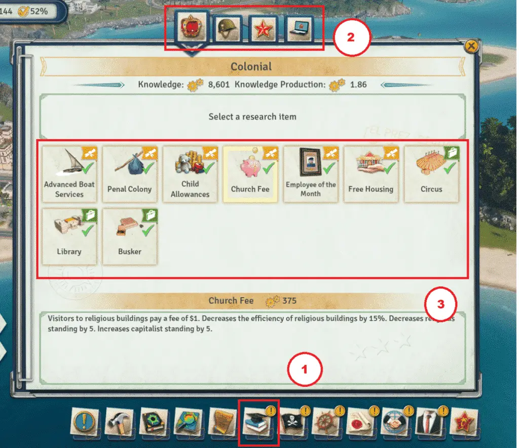 How to Research in Tropico 