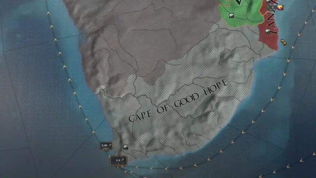 Colonial South Africa in the game Europa Universalis 4