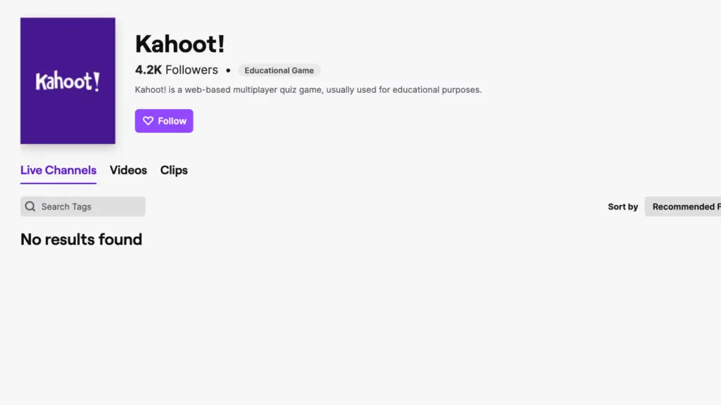 Kahoot Twitch