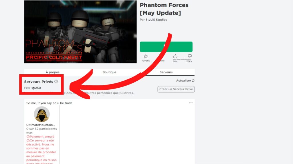 How Much is a Phantom Forces Private Server?
