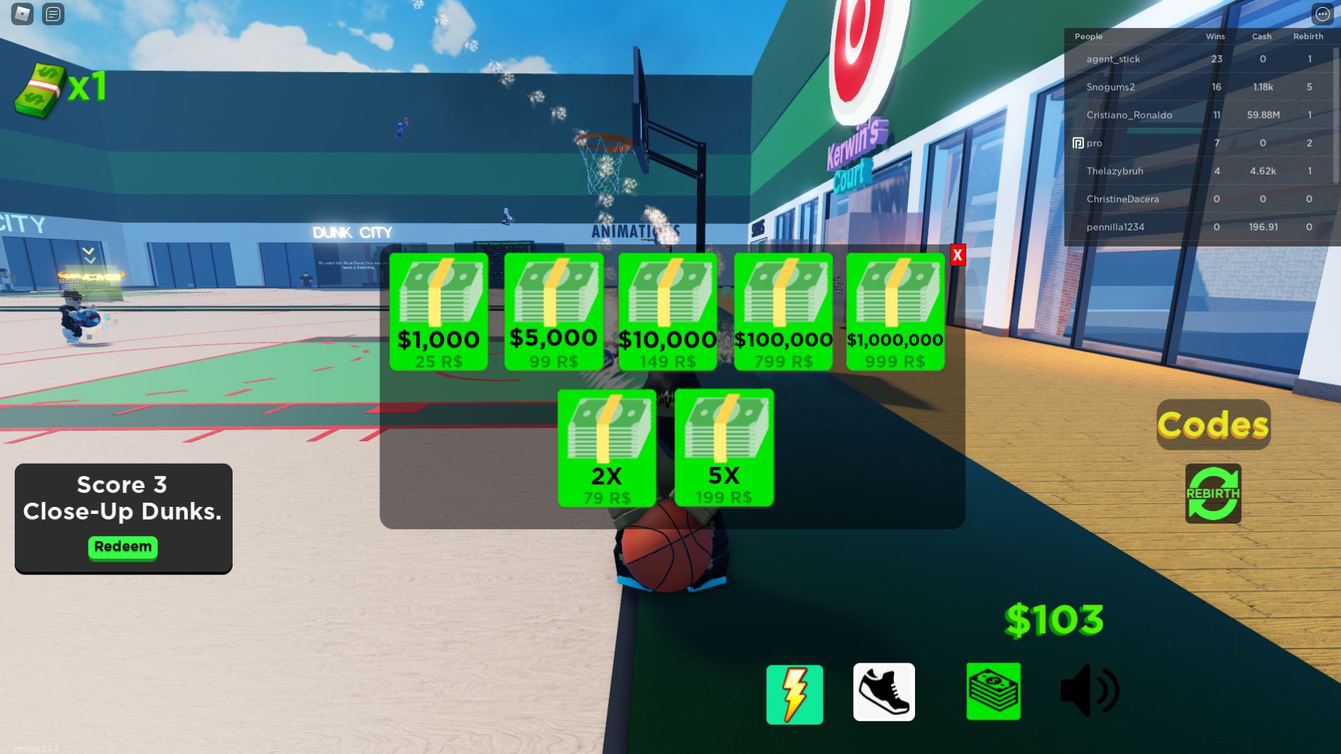 Codes For Dunking Simulator In Roblox 2023