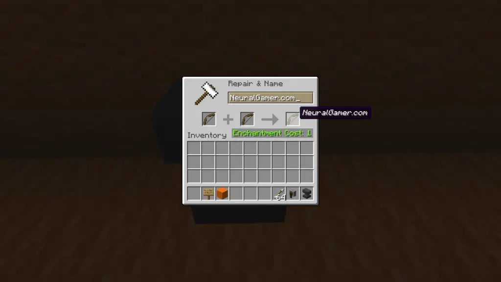 Minecraft Bow Repair Cost