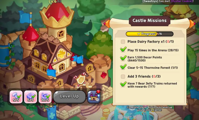 How to Upgrade the Cookie Castle (Levels 1 to 15)
