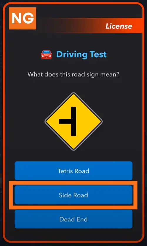 Tetris Road Sign