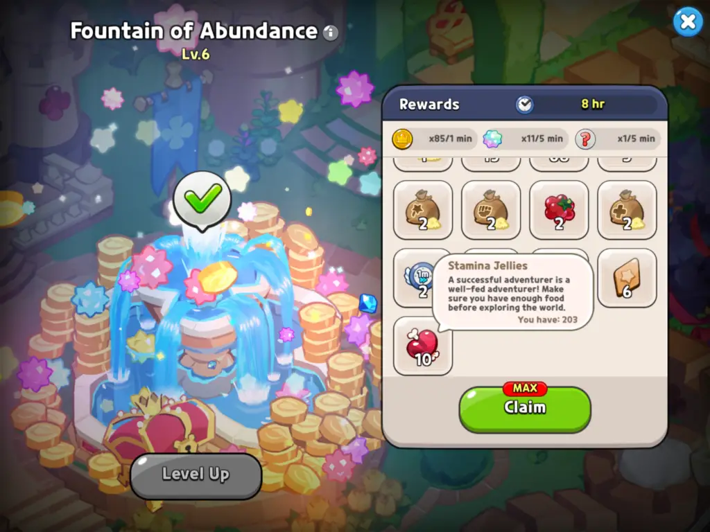 How to Get Stamina Jellies with the Fountain of Abundance