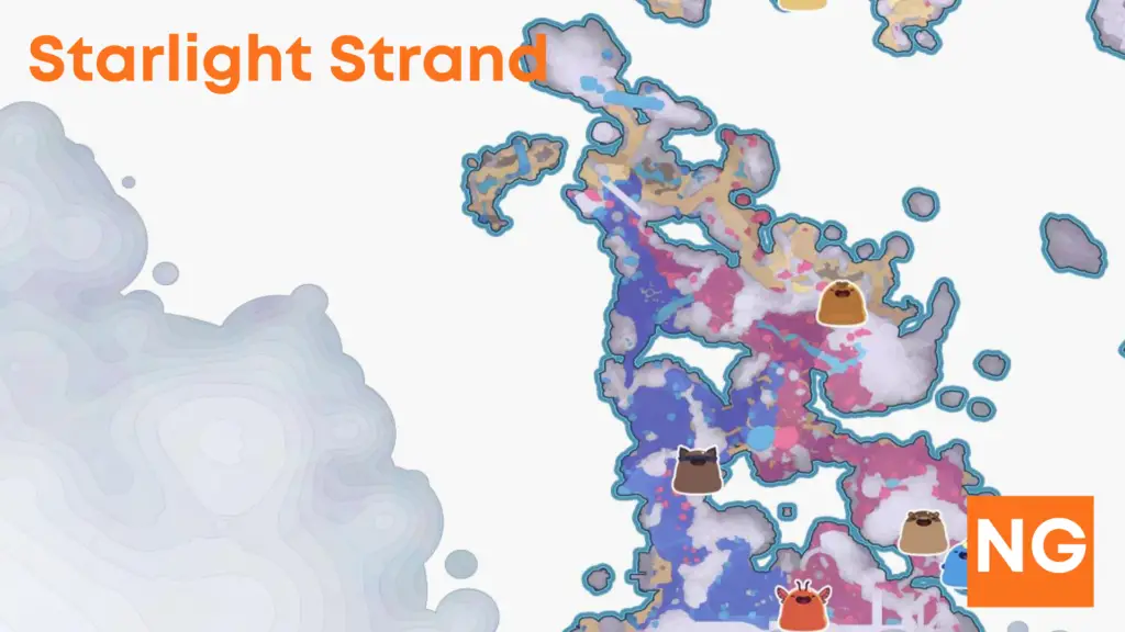 Starlight Strand Zone Map in Slime Rancher 2