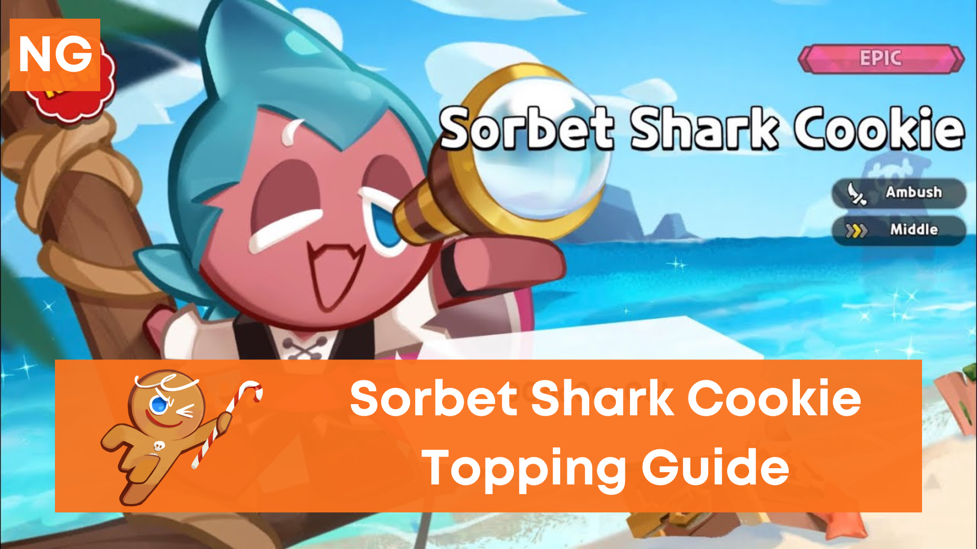 Sorbet Shark Cookie Toppings Build (Cookie Run Kingdom)