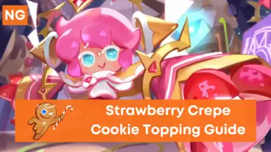 Strawberry Crepe Cookie Toppings Build (Cookie Run Kingdom)