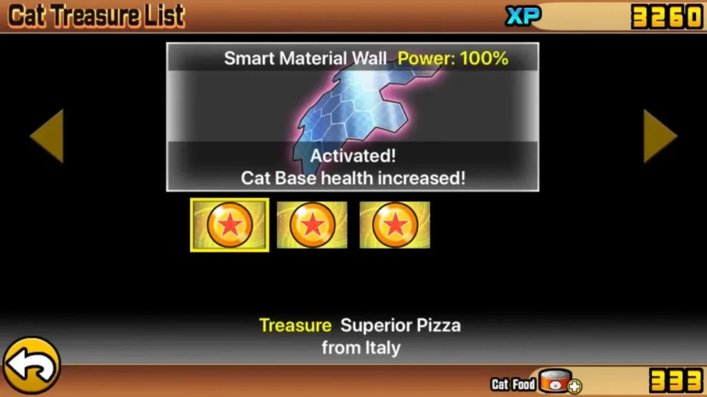 Treasure Superior Pizza from Italy Battle Cats