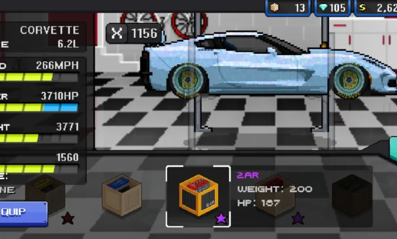 Engine Pixel Car Racer