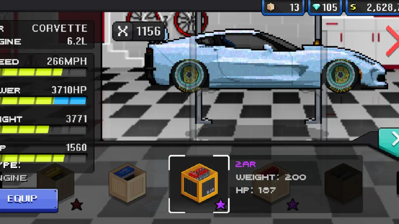 Engine Pixel Car Racer