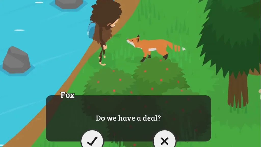 fox who will pay you coins if you scare four campers